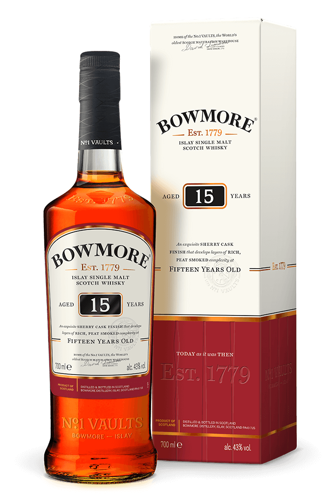 Bowmore 15 Year Old - Darkest Single Malt Scotch Whisky
