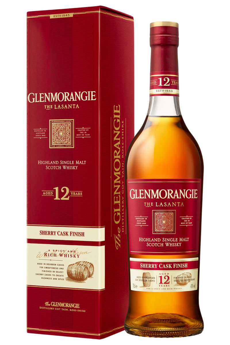 Glenmorangie 12 Year Old "Lasanta" Sherry Cask Finished Single Malt Scotch Whisky