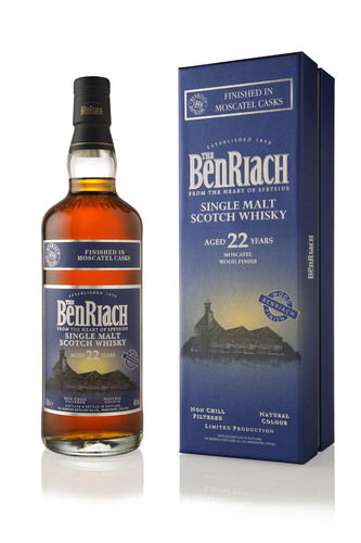 BenRiach 22 Year Old Moscatel Finish Single Malt Scotch Whisky