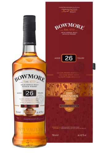 Bowmore Vintner’s Trilogy 26 Year Old Wine Matured Single Malt Scotch Whisky