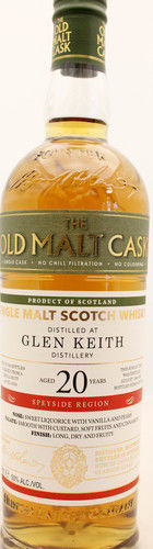 Glen Keith 20 Year Old - 1996 - Single Malt Scotch Whisky - Old Malt Cask - Hunter Laing - Cask#13359