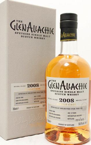 GlenAllachie 12 Year Old - 2008 - UK Exclusive - Cask #3966 - Rioja Barrel - Single Malt Scotch Whisky