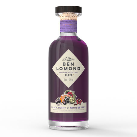 Ben Lomond Blackberry and Gooseberry Infused Scottish Gin.