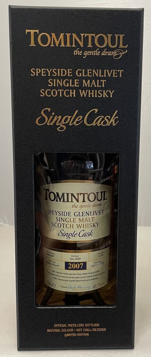 Tomintoul 12 Year Old First Fill Bourbon Barrel Cask#11574