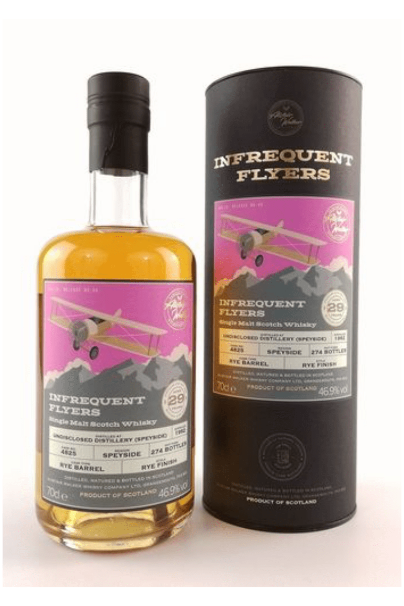Undisclosed Speyside  29 Year Old - 1992 - Rye Finish -Single Malt Scotch Whisky - Infrequent Flyers - Cask #4825