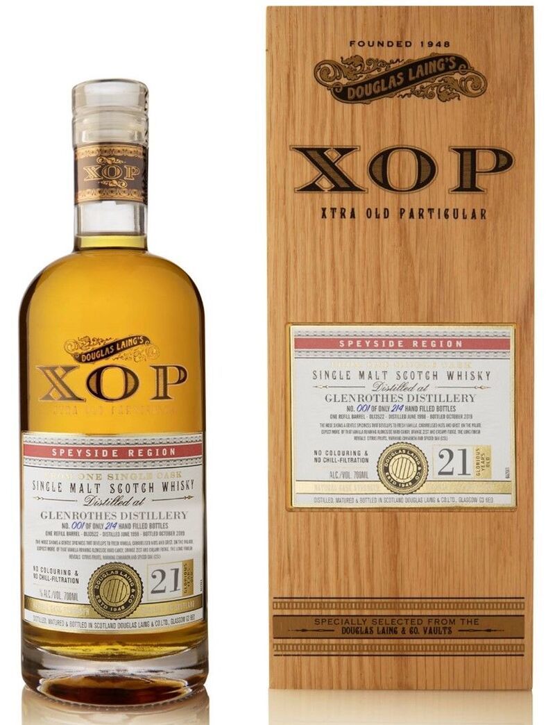 XOP - Glenrothes 21 Year Old - Cask # DL13522 - Single Malt Scotch Whisky - Douglas Laing