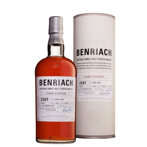 BENRIACH - 11 Year Old  - 2009 - Cask Edition Collection - #4833 - Peated Port Pipe - Batch 17 - Single Malt Scotch Whisky