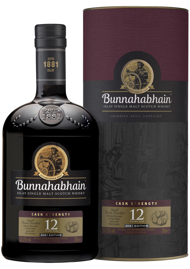 Bunnahabhain 12 Year Old - Cask Strength  - 2021 - Limited Release - Single Malt Scotch Whisky