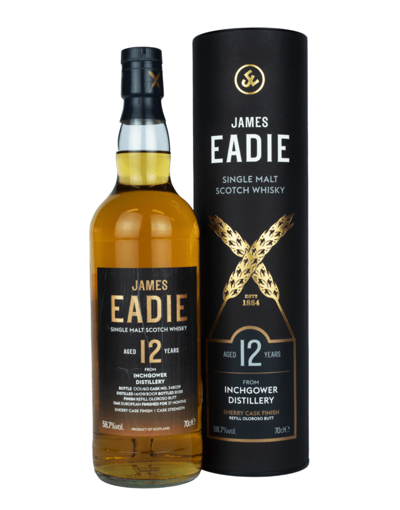 Inchgower 12 Year Old - Refill Oloroso Sherry Butt Finish  - Single Malt Scotch Whisky - James Eadie - Cask #348039 - Spring 2022 Release