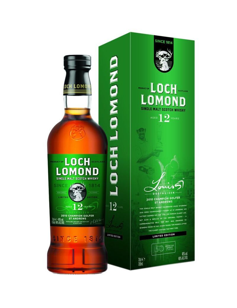 Loch Lomond 12 Year Old Single Malt Scotch - Louis  Oosthuizen Special Edition For The 150th Open Championship