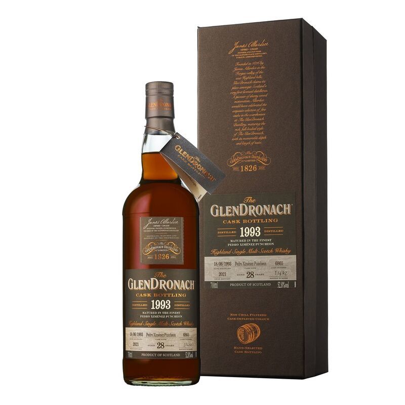 GlenDronach Cask Bottling Batch 19 28yo 1993 CASK# 6865 Single Malt Scotch Whisky