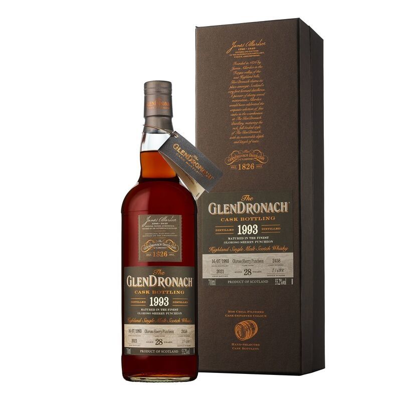 GlenDronach Cask Bottling Batch 19 28yo 1993 Cask #2458 Single Malt Scotch Whisky