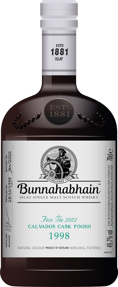 Bunnahabhain Fèis Ìle 2022 - 1998 - Calvados Cask Finish - Single Malt Scotch Whisky
