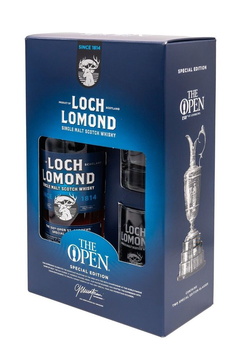 Loch Lomond Single Malt Scotch - The Open Special Edition 2022 -Gift Set