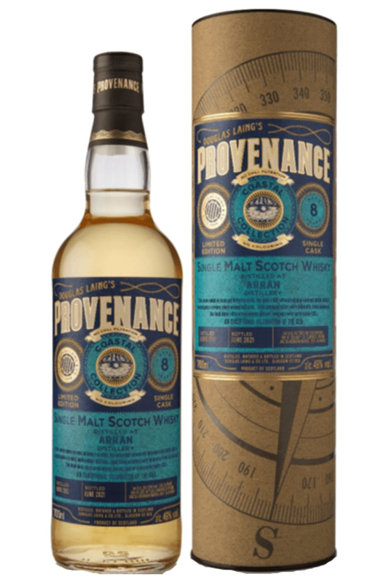 Arran 8 Year Old - Douglas Laing's - Provenance - Coastal Collection - Single Malt Scotch Whisky