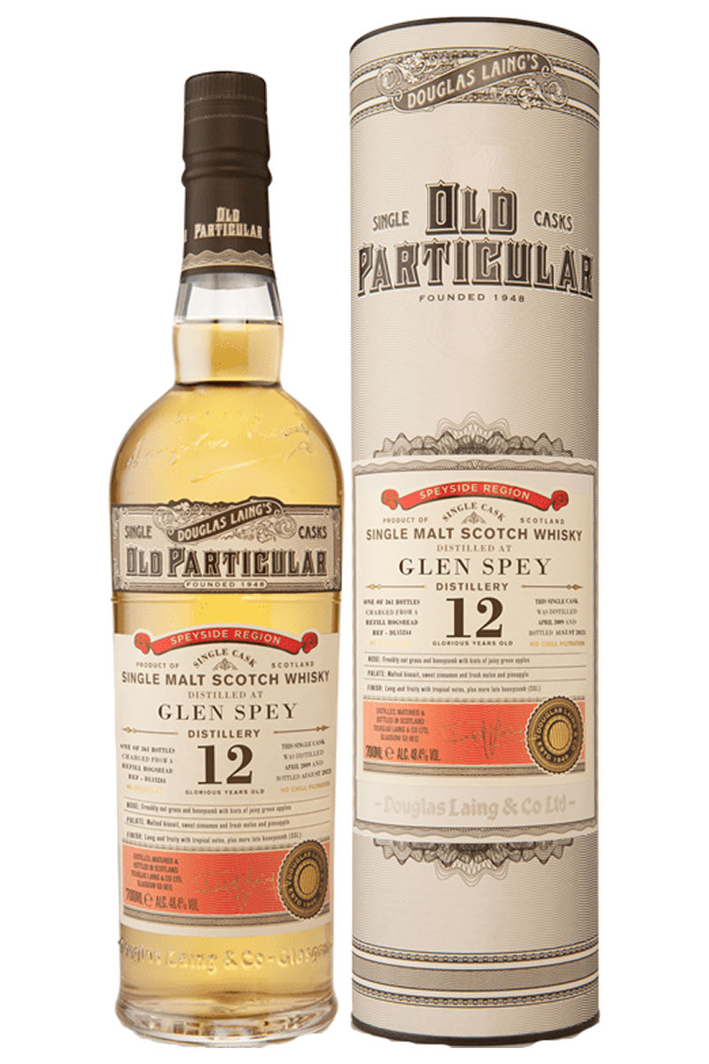 Glen Spey 12 Year Old Douglas Laing's Old Particular Range Single Malt Scotch Whisky - #DL15244