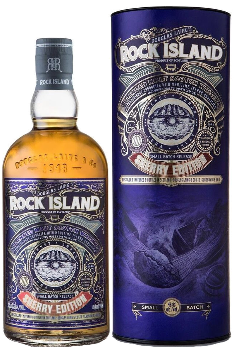 Rock Island - Sherry Edition  - Blended Malt Scotch Whisky - Remarkable Regional Malts.