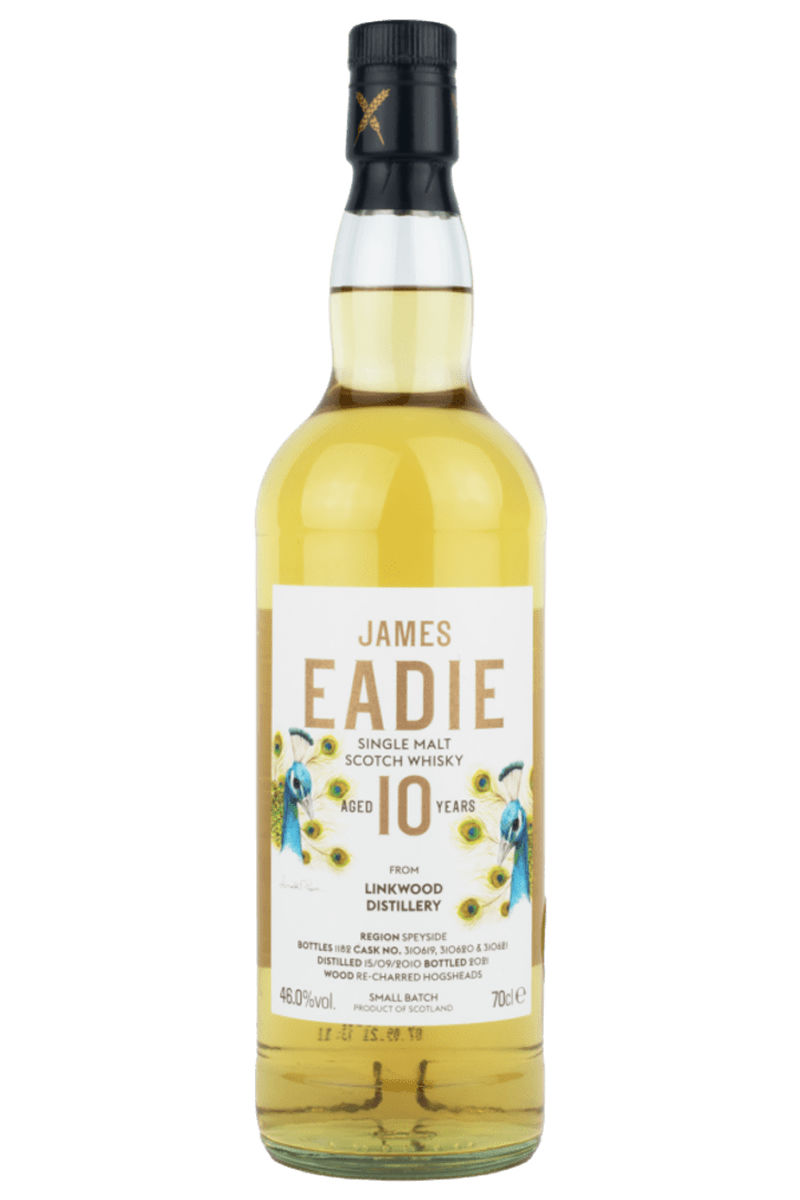 Linkwood 10 Year Old -Single Malt Scotch Whisky - James Eadie - Small Batch - Autumn 2021 Release.