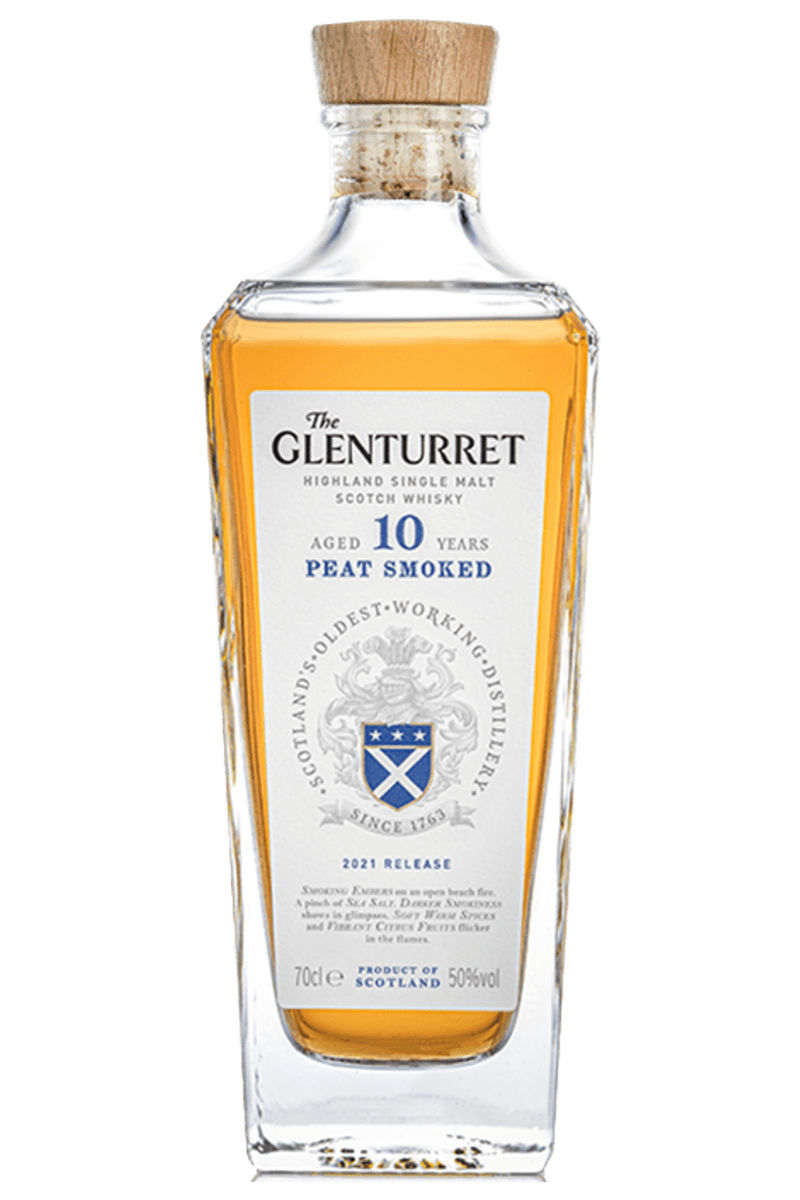 Glenturret 10 Year Old Peat Smoke Single Malt Scotch Whisky - 2021 Release