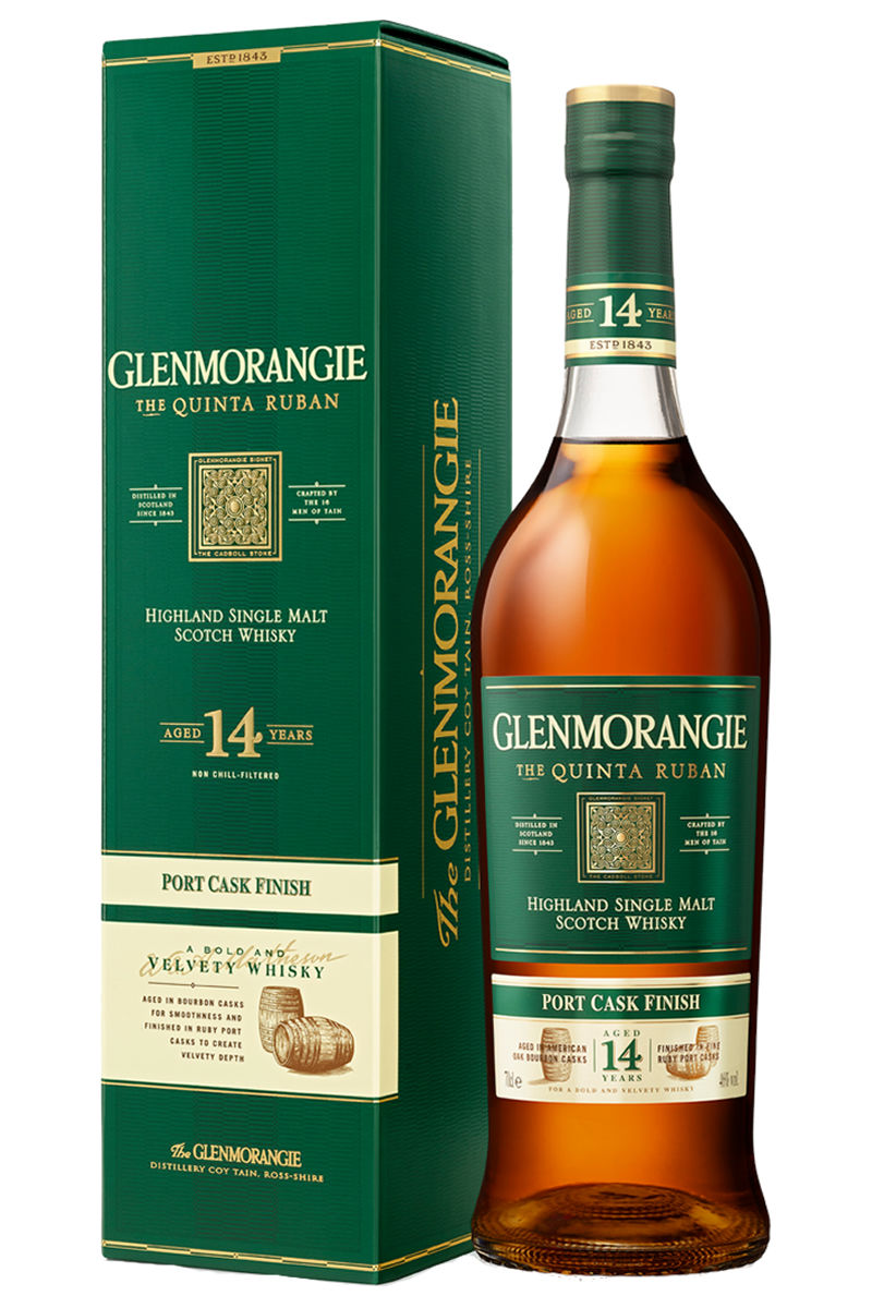 Glenmorangie 14 Year Old Quinta Ruban Port Cask Finished Single Malt Scotch Whisky