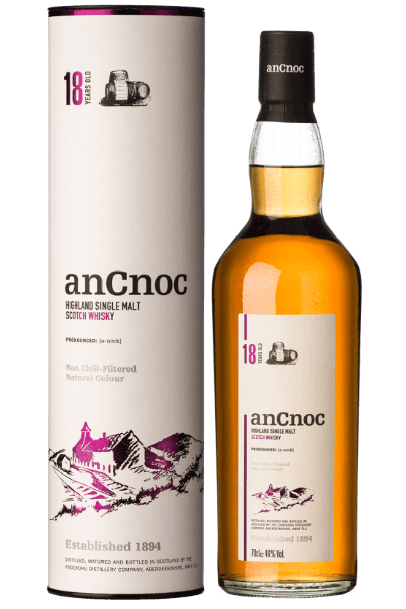 AnCnoc 18 Year Old Single Malt Scotch Whisky