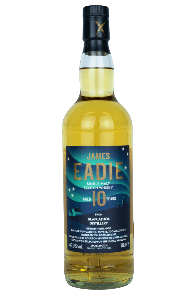 Blair Athol 10 Year Old -Single Malt Scotch Whisky - James Eadie - Small Batch - Spring 2022 Release - ‘The Seven Stars’ UK Exclusive