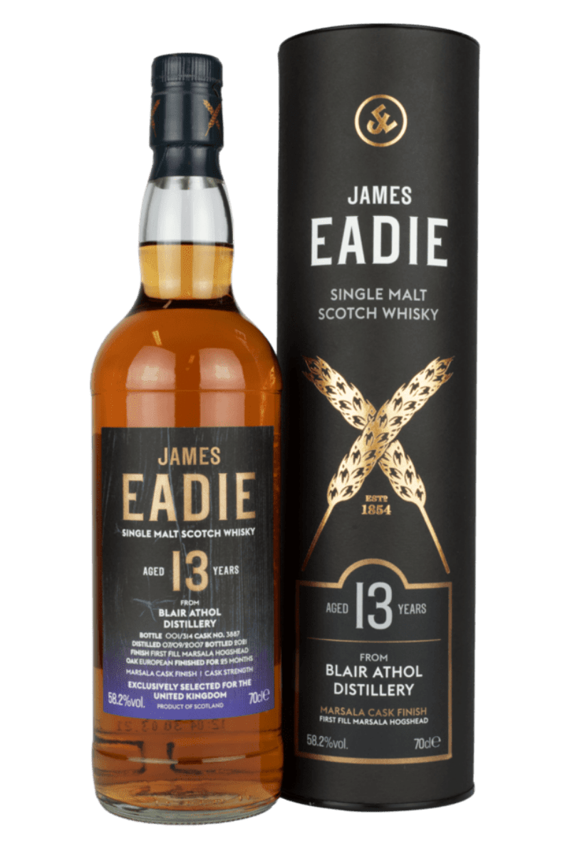 Blair Athol 13 Year Old - Marsala Cask Finish -Single Malt Scotch Whisky - James Eadie - Cask #3887 - Spring 2021 Release