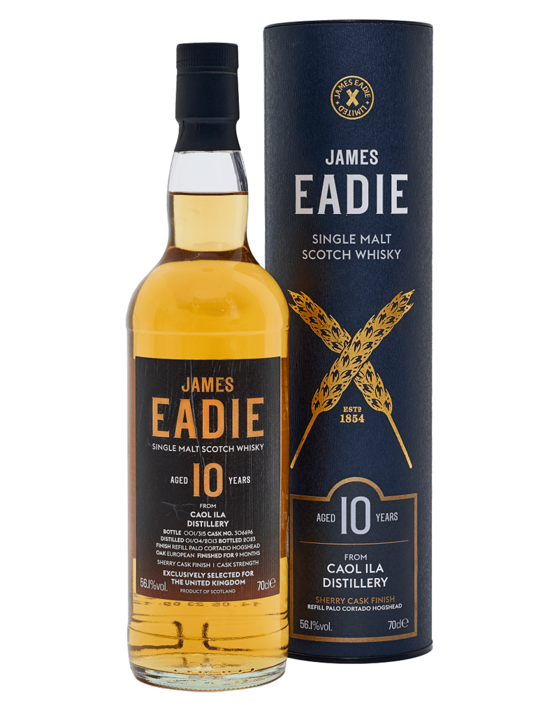 Caol Ila 10 Year Old Single Malt Scotch Whisky - James Eadie - 2023 Autumn Release