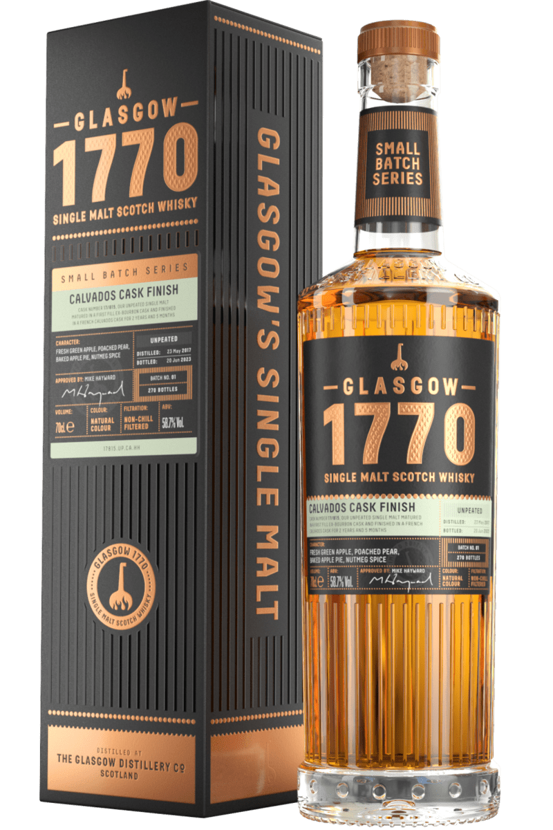 Glasgow 1770 Calvados Cask Finish (Unpeated)  Single Malt Scotch Whisky 