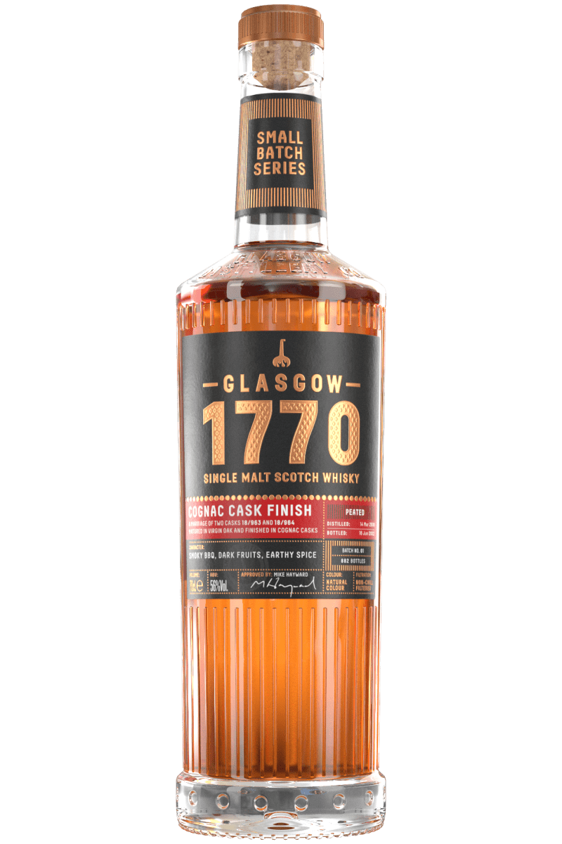 Glasgow 1770 Single Malt Scotch Whisky – Cognac Cask Finish - Batch 1