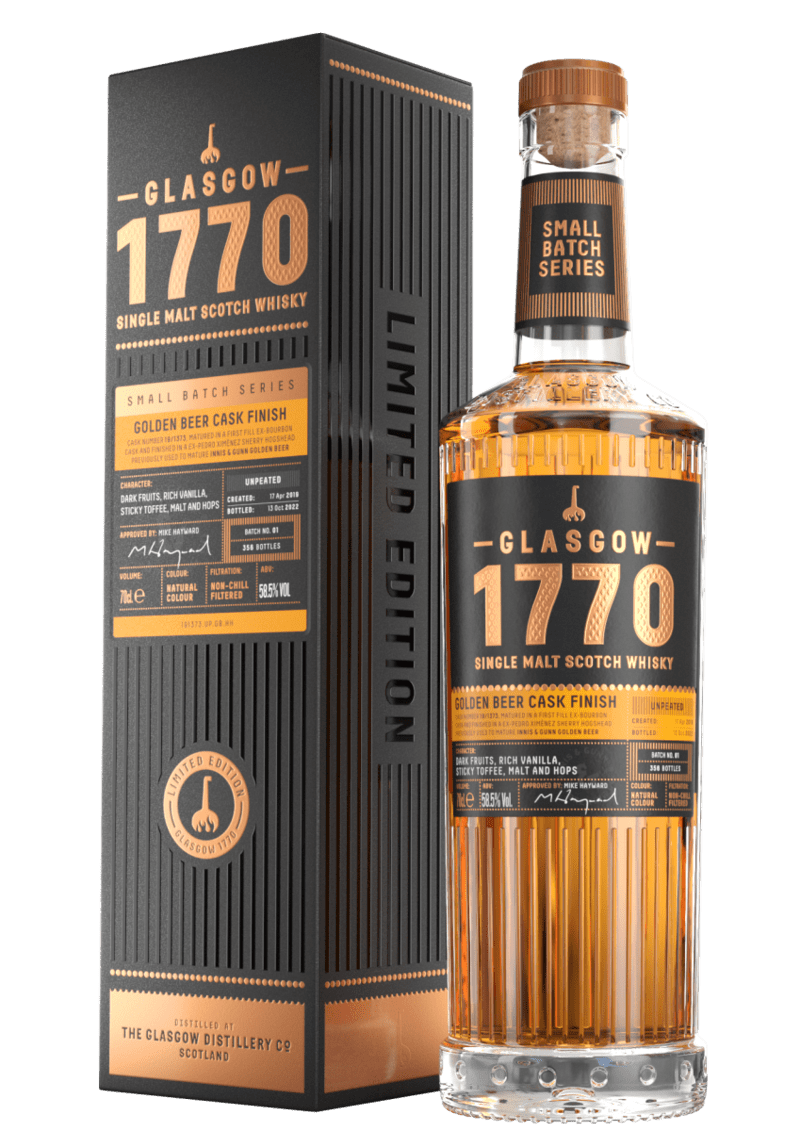 Glasgow 1770 Single Malt Scotch Whisky – Golden Beer Cask Finish 