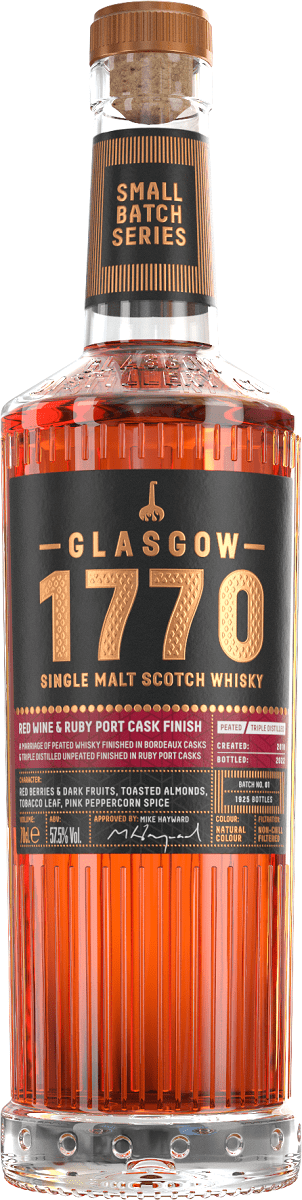 Glasgow 1770 Single Malt Scotch Whisky - Red Wine and Ruby Port Cask Finish 