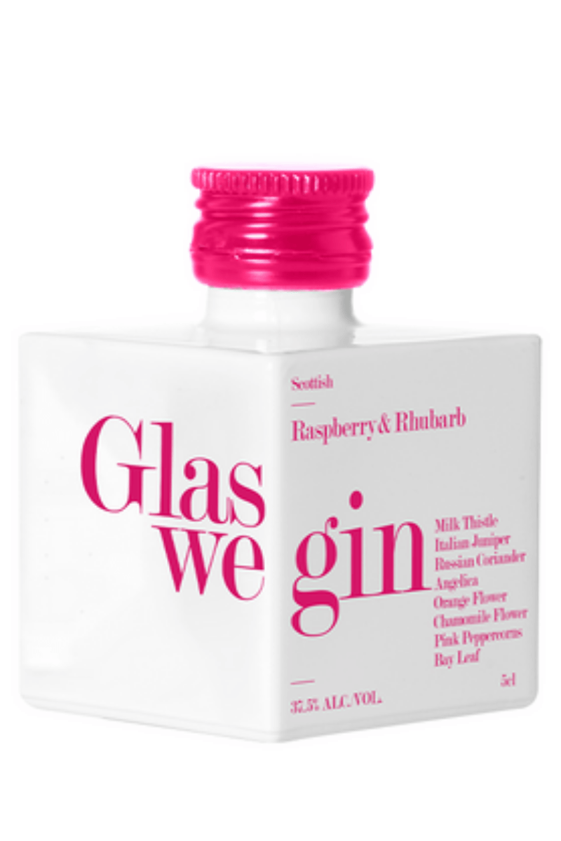 Glaswegin Raspberry and Rhubarb Gin Miniature