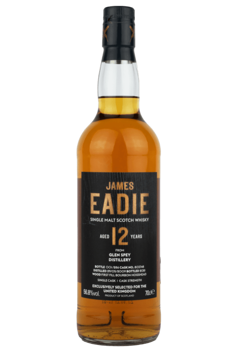 Glen Spey 12 Year Old - First Fill Bourbon Hogshead -Single Malt Scotch Whisky - James Eadie - Cask #803748
