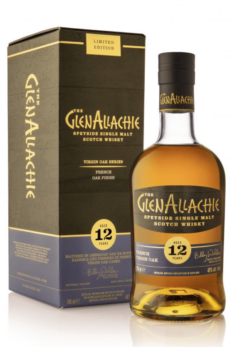GlenAllachie 12 Year Old - French Virgin Oak - Single Malt Scotch Whisky - Wood Finish Series - Release III