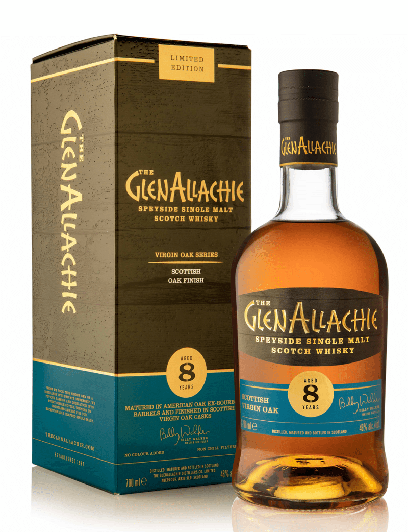 GlenAllachie 8 Year Old - Scottish Virgin Oak - Single Malt Scotch Whisky - Virgin Oak Series - 2023 Release