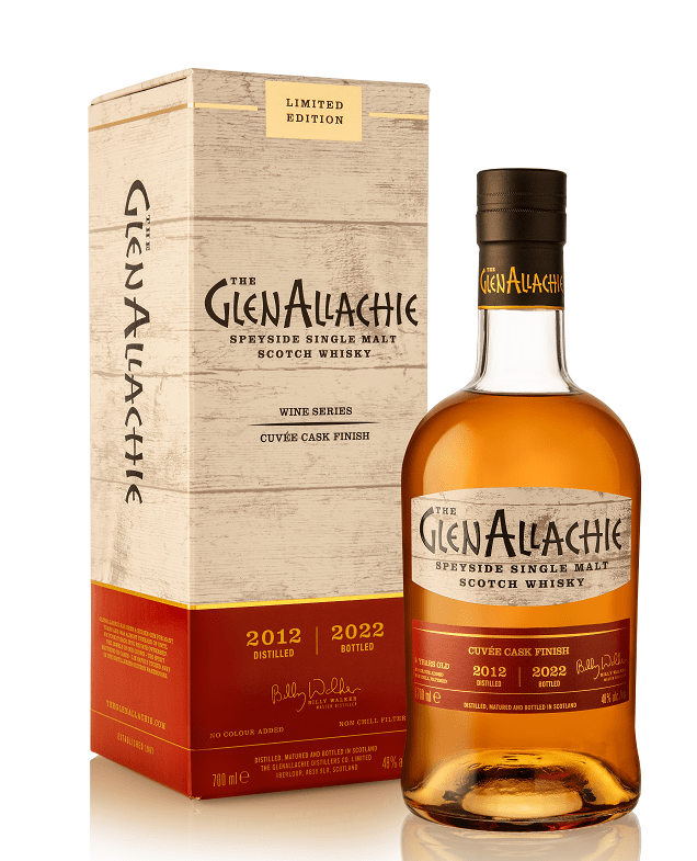 GlenAllachie  - The Cuvee Wine Cask Finish - Single Malt Scotch Whisky - Wine Series - 2022 Release