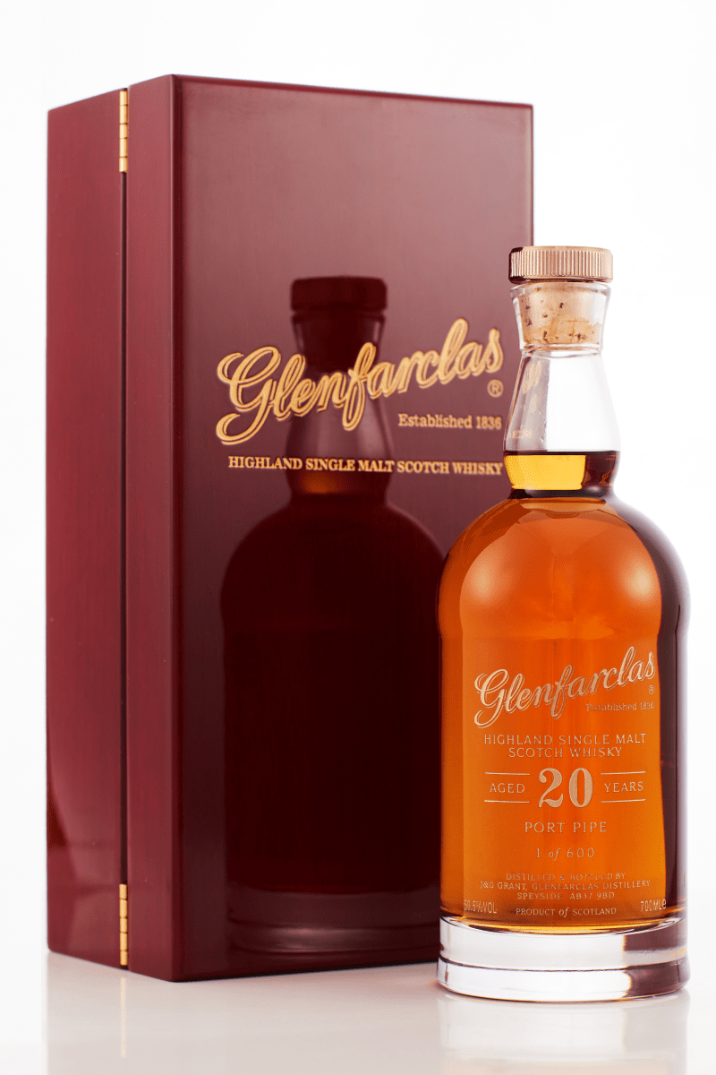 Glenfarclas 20 Year Old - Port Pipe Decanter Single Malt Scotch Whisky 