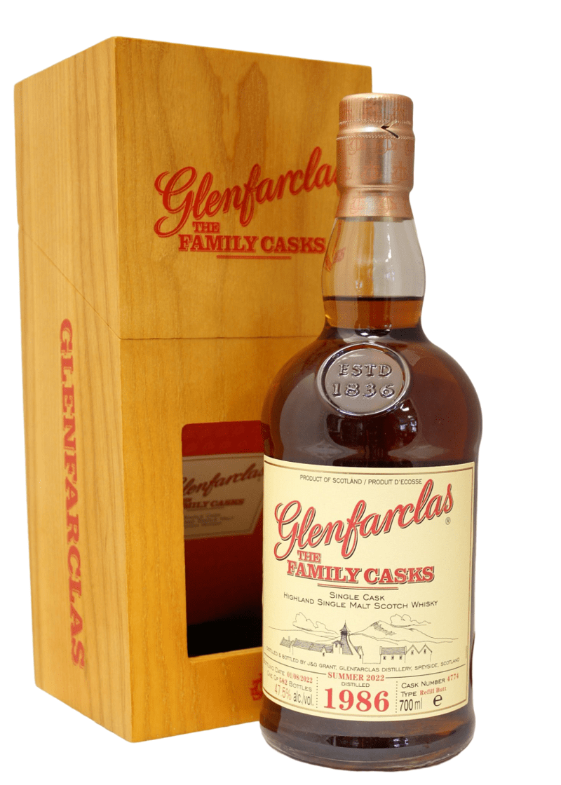 Glenfarclas Family Cask 1986 Cask # 4774 Single Malt Scotch Whisky - Summer 2022