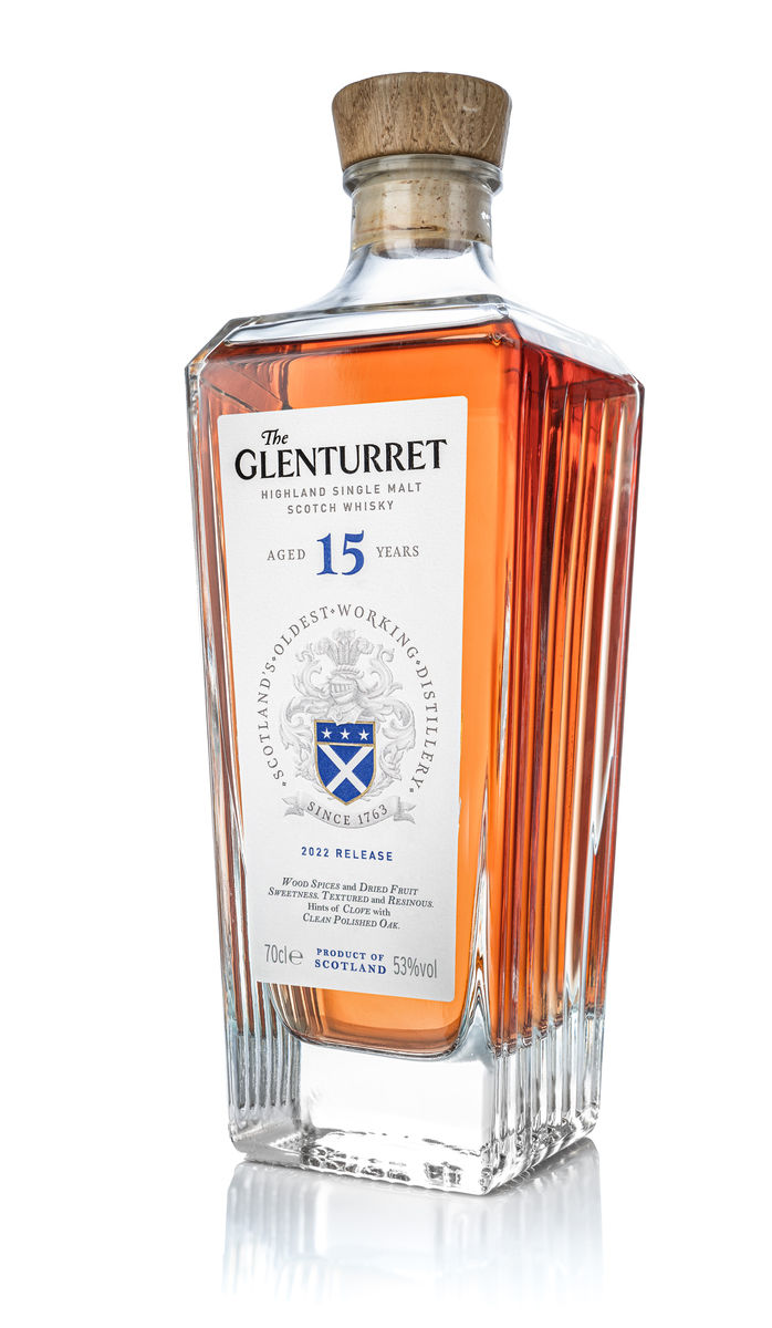 Glenturret 15 Years Old Single Malt Scotch Whisky - 2022 Release.