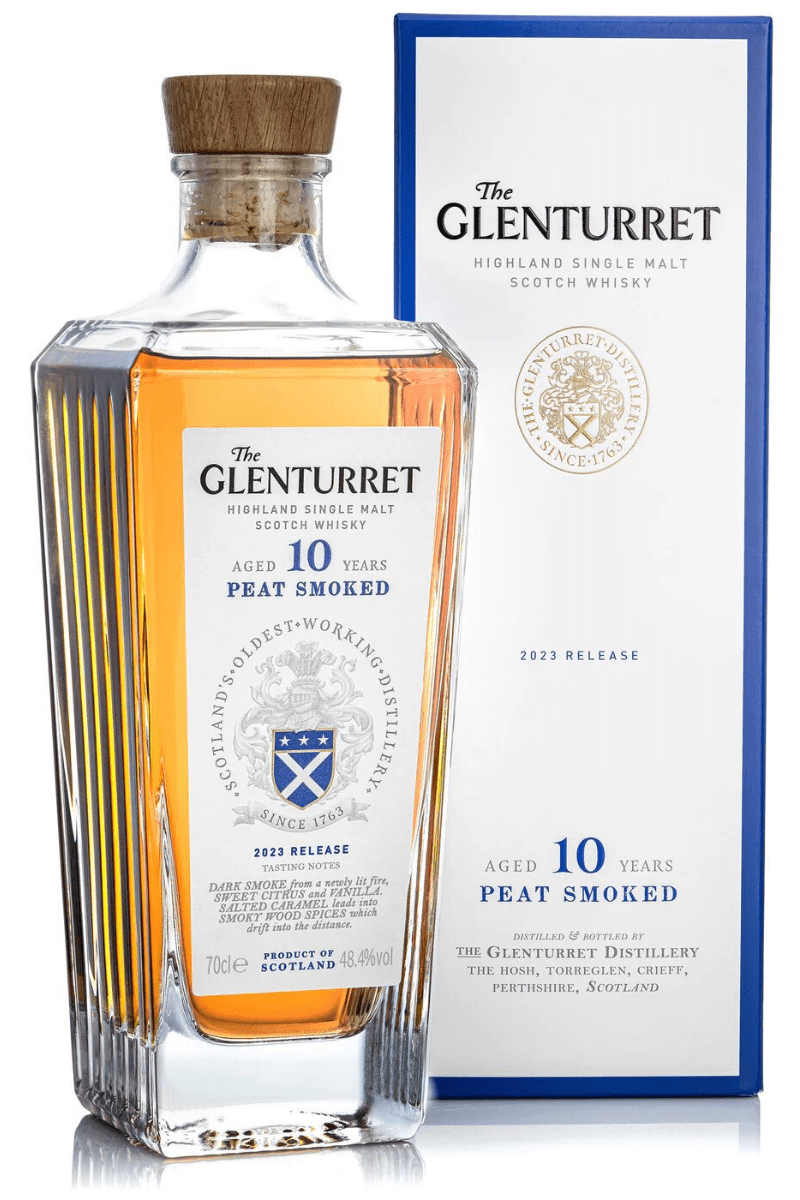 The Glenturret 10 Years Old Peat Smoke Single Malt Scotch Whisky - 2023 Release