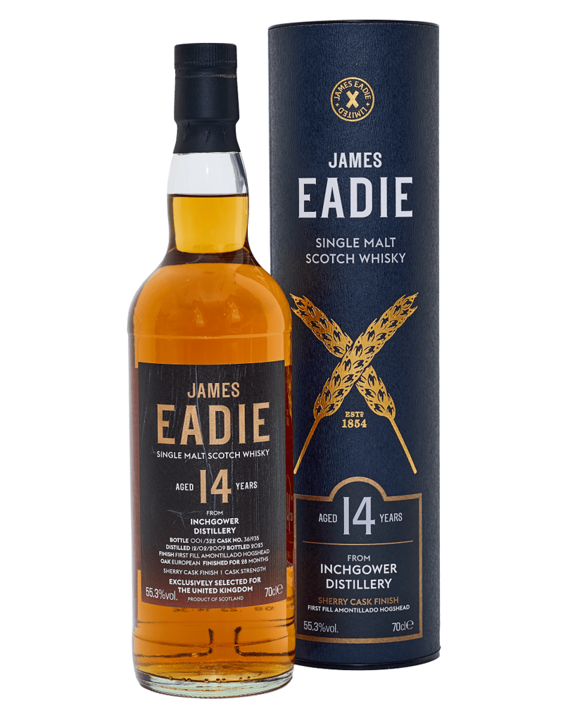 Inchgower 14 Year Old Single Malt Scotch Whisky - James Eadie - 2023 Autumn Release