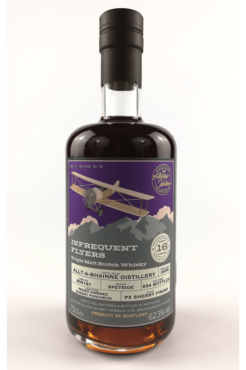 Allt-a-Bhainne 16 Year Old - 2005 - PX Sherry Finish - Infrequent Flyers - Batch 10 - Cask #805181