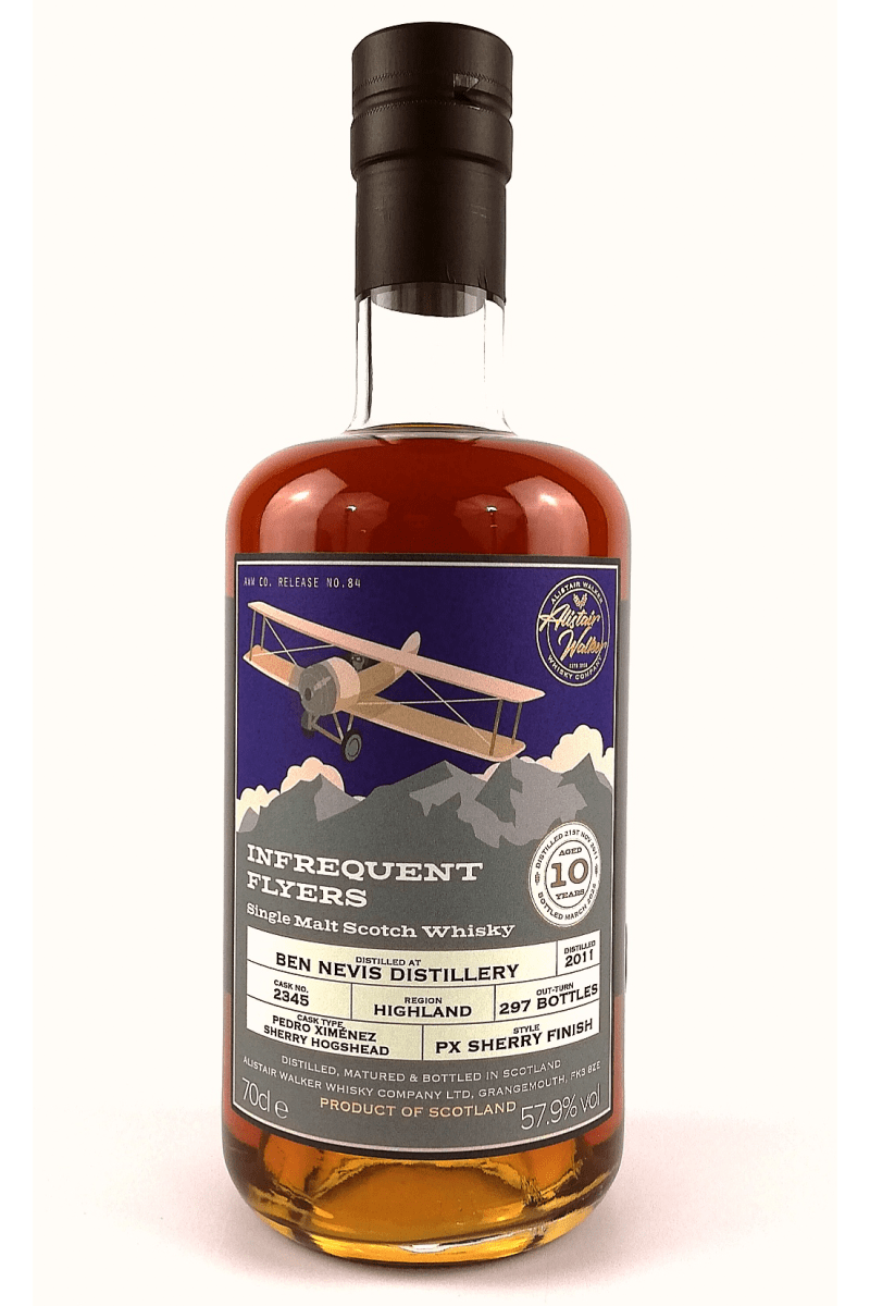 Ben Nevis 10 Year Old - 2011 - PX Sherry Finish - Infrequent Flyers - Batch 10 - Cask #2345