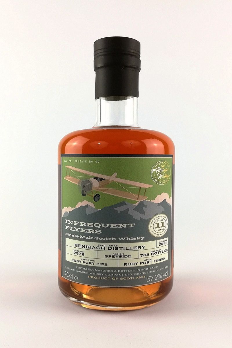 Benriach 11 Year Old - 2011 - Ruby Port Finish - Infrequent Flyers - Batch 11 - Cask 2372
