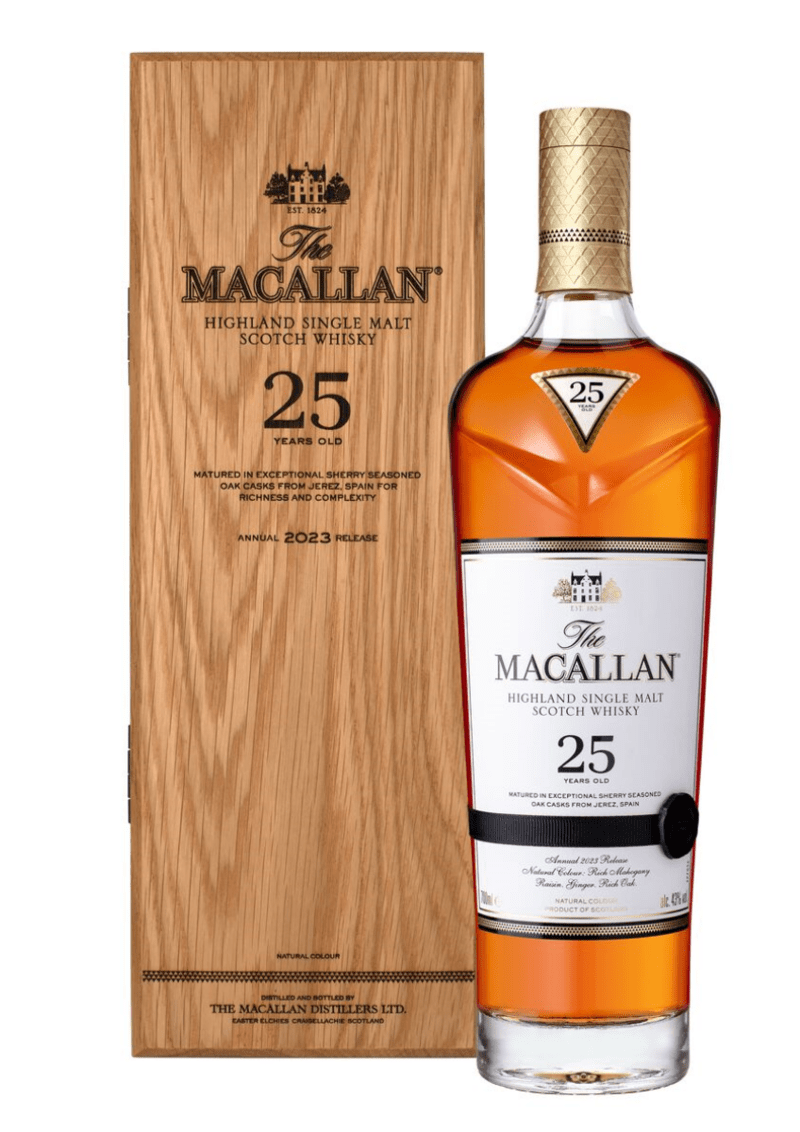 Macallan 25 Year Old Sherry Oak Single Malt Scotch Whisky - 2023 Release