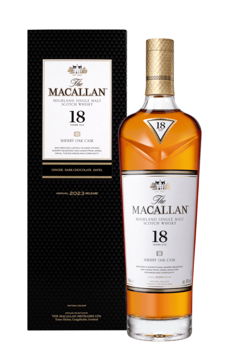 Macallan 18 Year Old  Sherry Cask Single Malt Scotch Whisky - 2023 Release