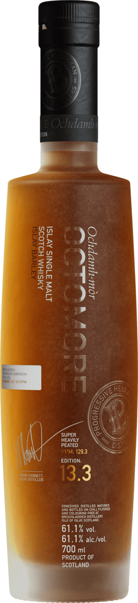 Bruichladdich Octomore Edition: 13.3/ 129.3 PPM -  Single Malt Scotch Whisky - 2022 Release