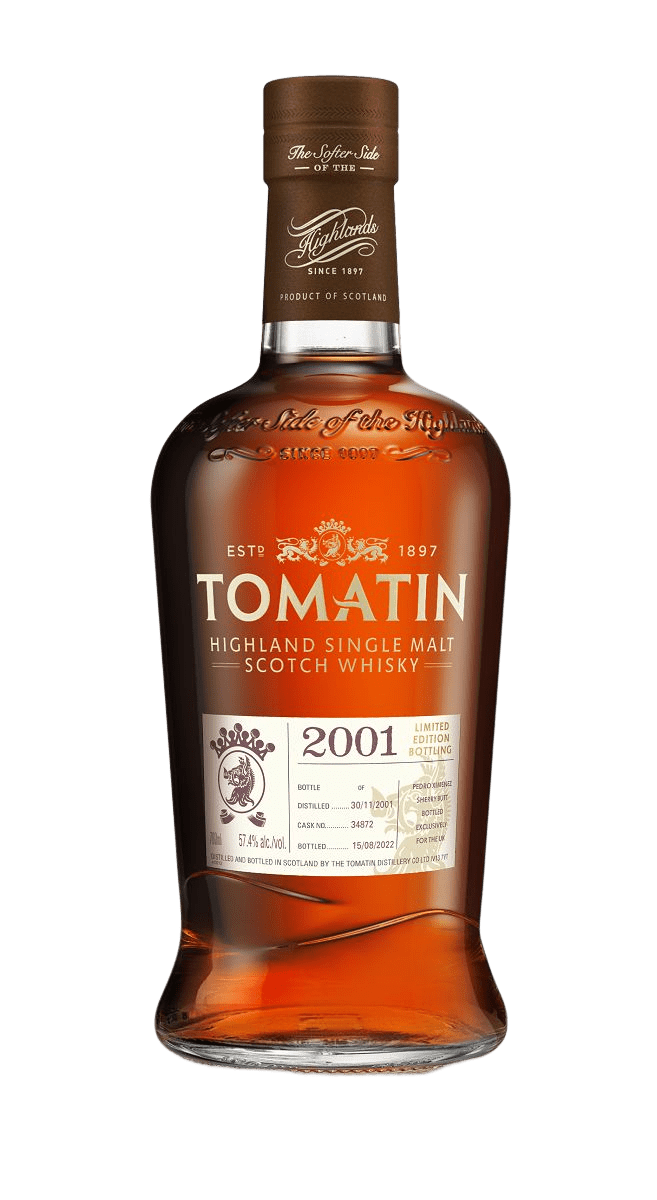 robbies-whisky-merchants-tomatin-tomatin-2001-uk-exclusive-limited-edition-single-malt-scotch-whisky-cask-34872-matured-in-a-pedro-ximenez-sherry-butt-1680540109Tomatin-2001-UK-Exclusive-Limited-Edition-Single-Malt-Scotch-Whisky-Cask-34872.png